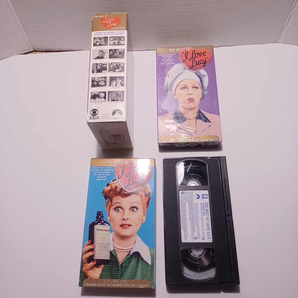 The Best of I Love Lucy Collection 10 Episodes 2 VHS Volumes CBS Paramount